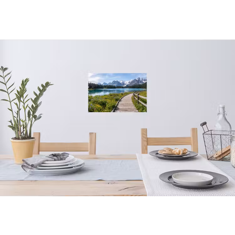Muursticker - Bergen - Meer - Landschap - Blauw — 3