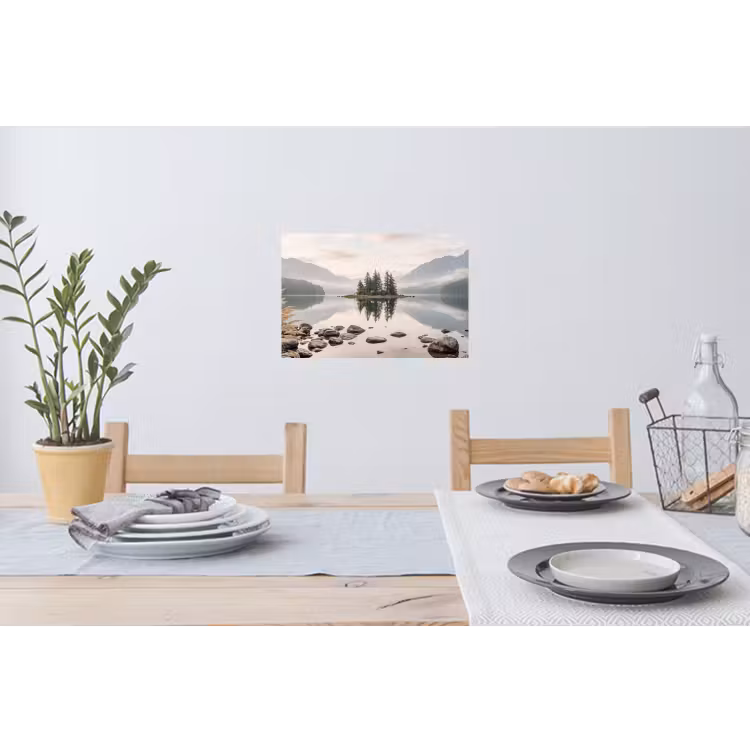 Muursticker - Meer - Bergen - Landschap - Groen — 3