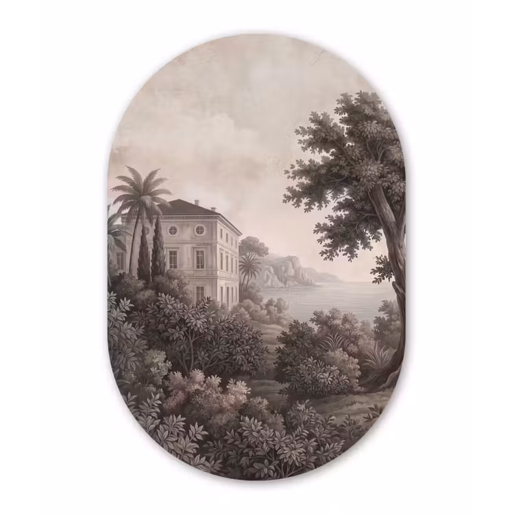 Muurovaal - Kunststof - Zee - Villa - Beige — 3