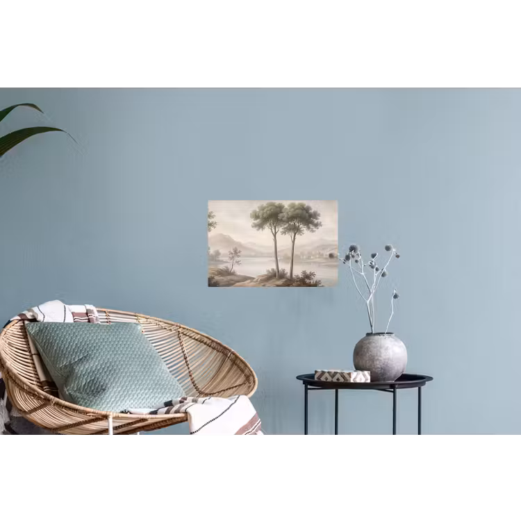 Muursticker - Bomen - Meer - Bergen - Illustratie — 4
