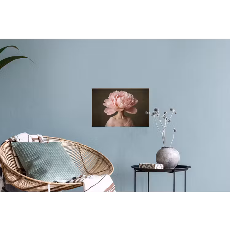 Muursticker - Gezicht - Roos - Roze — 4