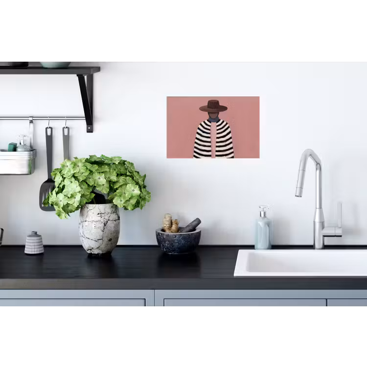 Muursticker - Grafisch - Vrouw - Roze — 2