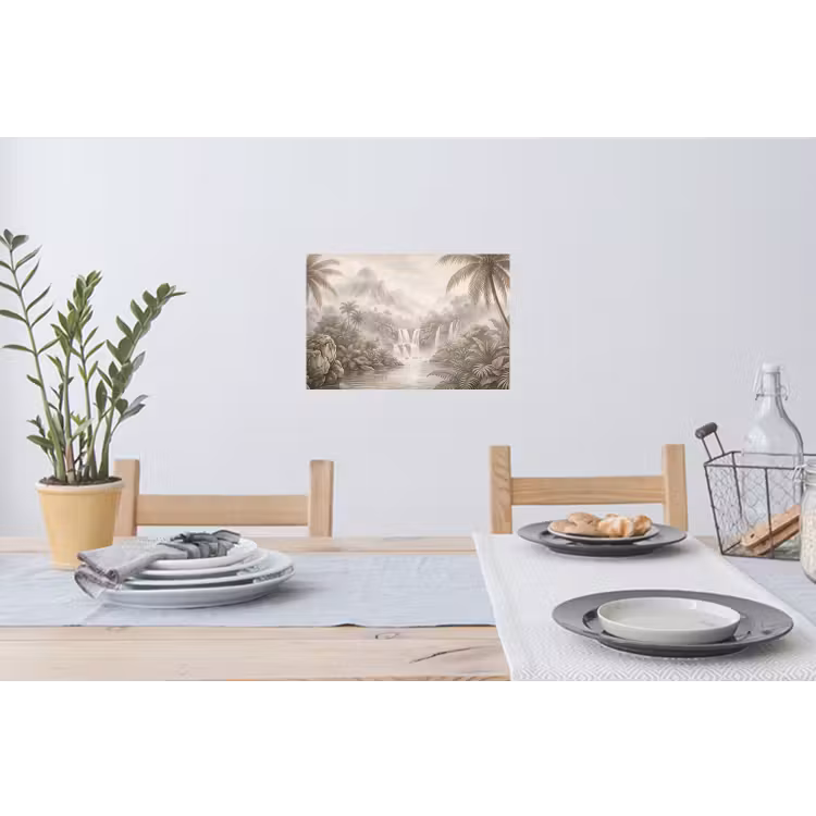 Muursticker - Jungle - Watervallen - Tropisch - Illustratie — 3