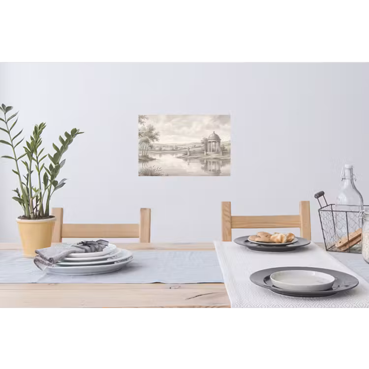 Muursticker - Landschap - Water - Natuur - Sepia — 3