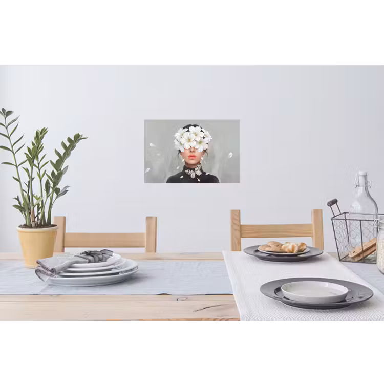 Muursticker - Lelies - Portret - Wit — 3