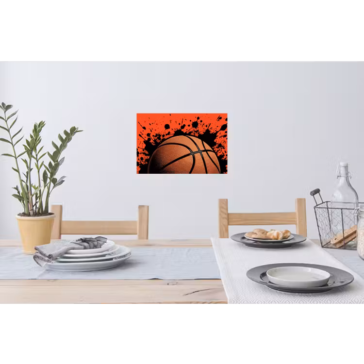 Muursticker - Basketbal - Verf - Sport - Oranje — 3