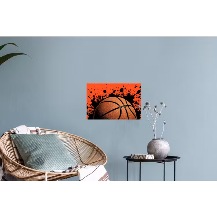 Muursticker - Basketbal - Verf - Sport - Oranje — 4