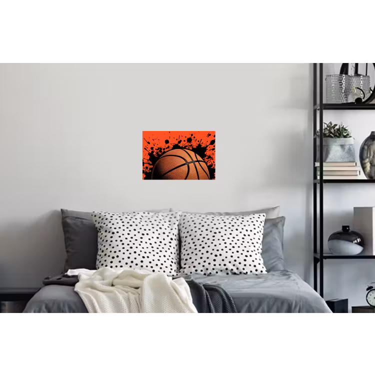 Muursticker - Basketbal - Verf - Sport - Oranje — 5