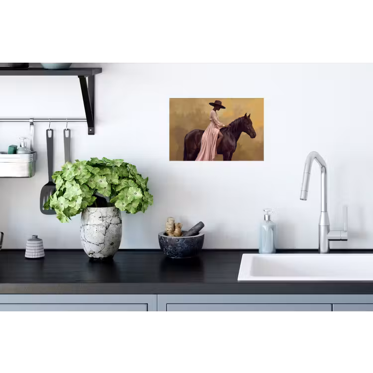 Muursticker - Paard - Klassiek - Oker — 2