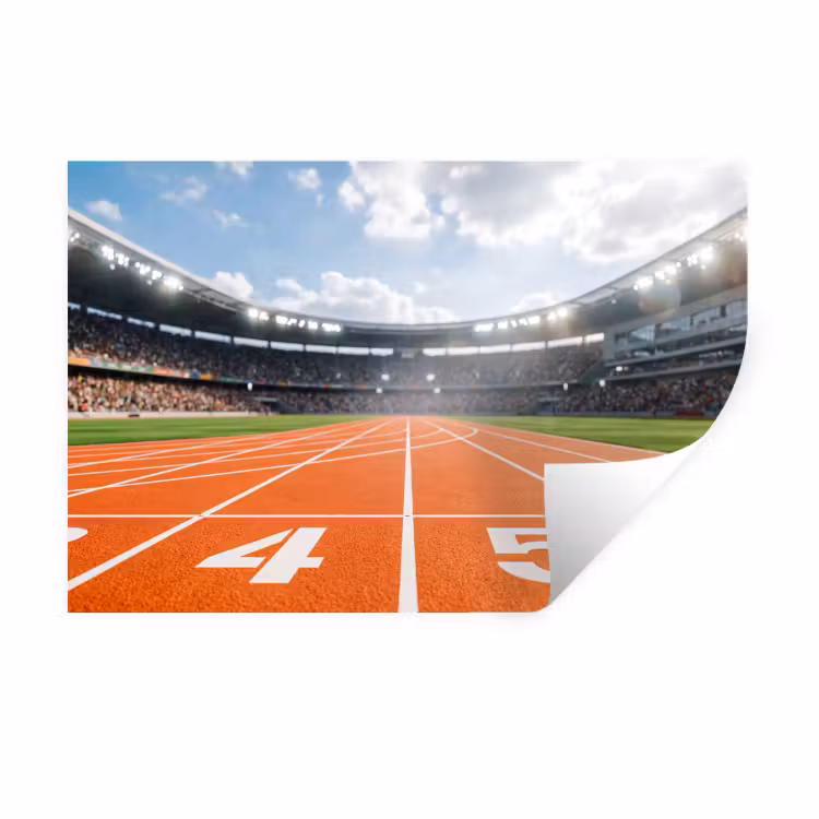 Muursticker - Sintelbaan - Stadion - Sport -Oranje — 1