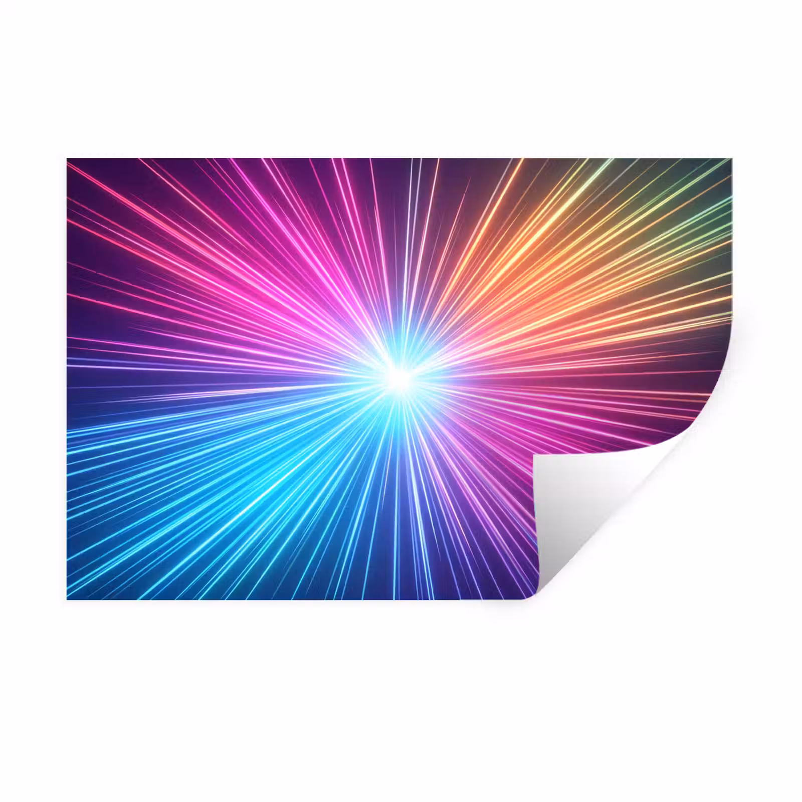 Muursticker - Abstract - Light - Burst - Modern - Colorful — 1
