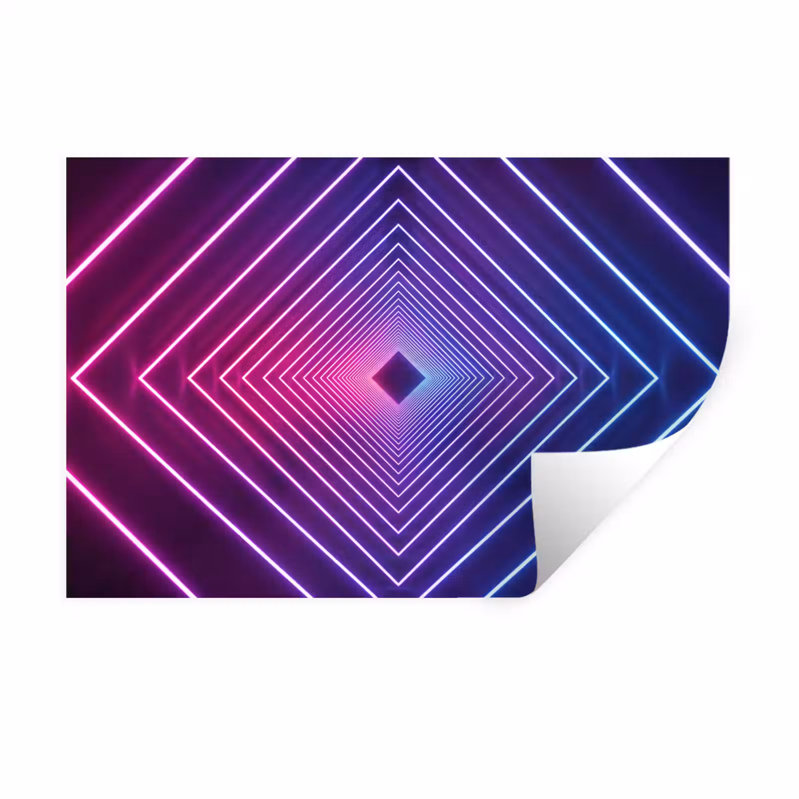 Muursticker - Driedimensionaal - Tunnel - Ruimte — 1