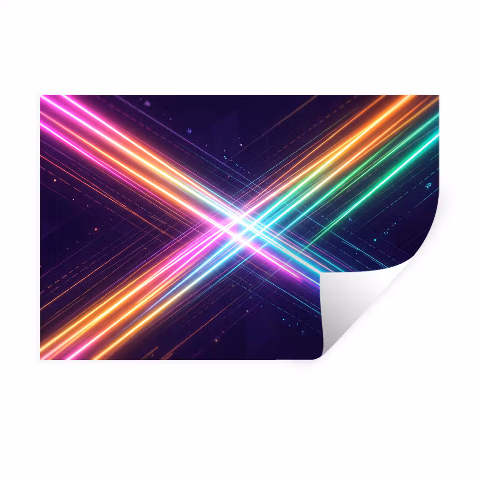 Muursticker - Kruisen - Lasterstralen - Neon — 1