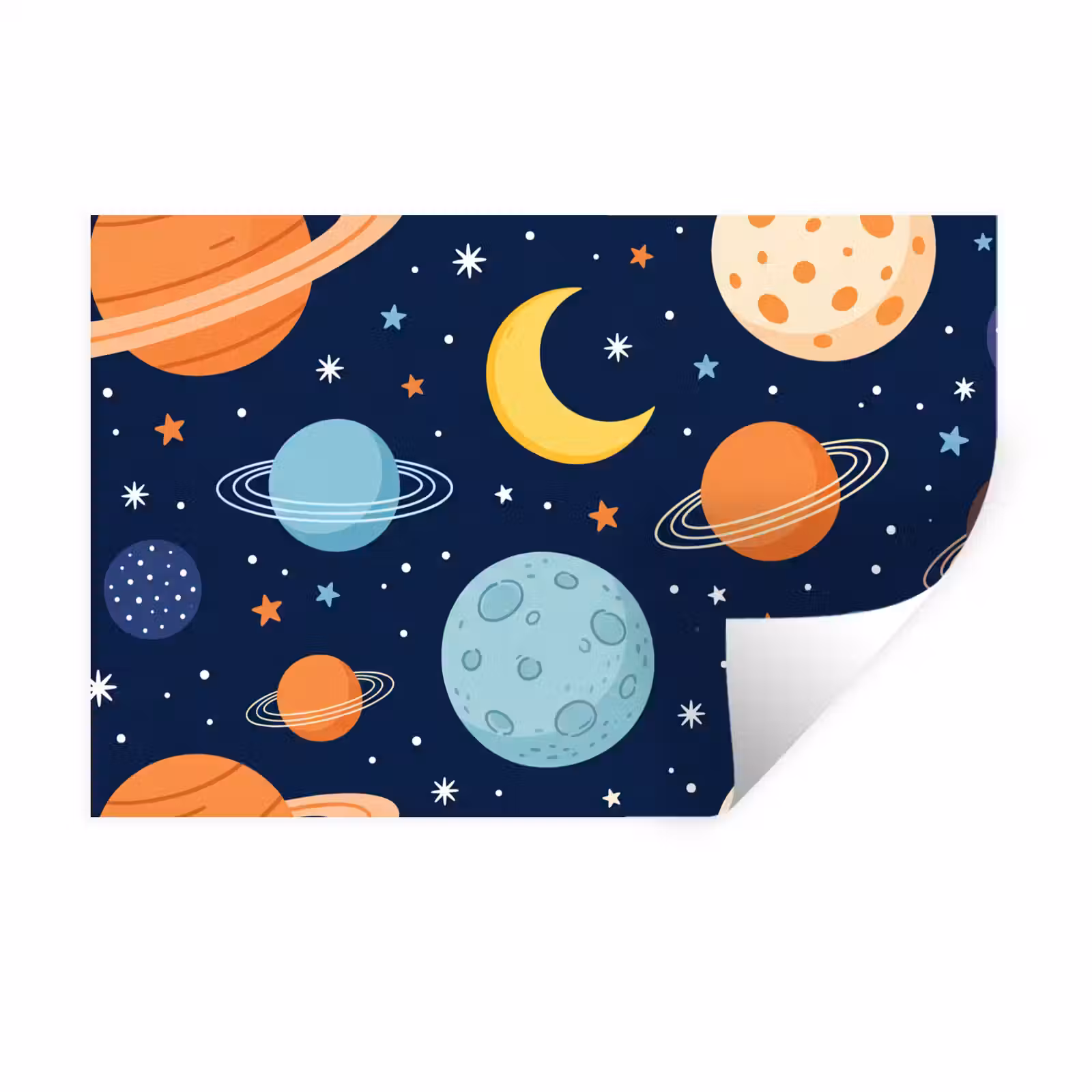 Muursticker - Ruimte - Planeten - Kleurrijk — 1