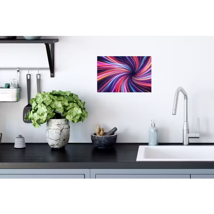 Muursticker - Abstract - Swirl - Futuristic - Neon — 2