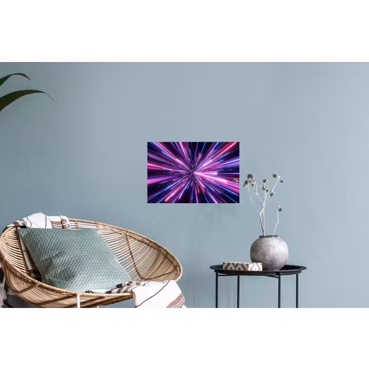 Muursticker - Lichtsnelheid - Ruimte - Roze - Paars — 4