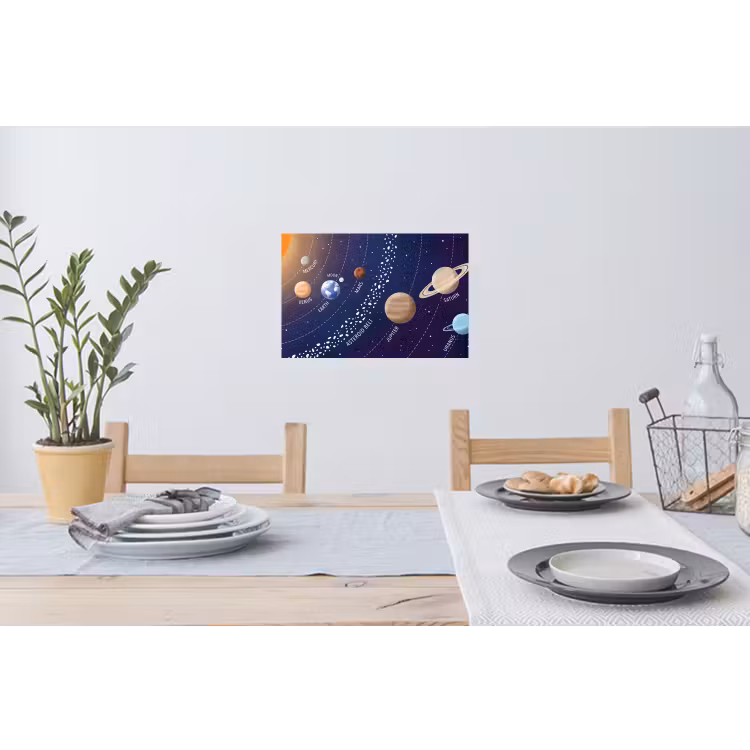 Muursticker - Planetenstelsel - Ruimte - Illustratie — 3