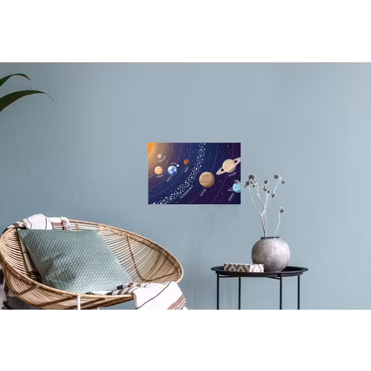 Muursticker - Planetenstelsel - Ruimte - Illustratie — 4
