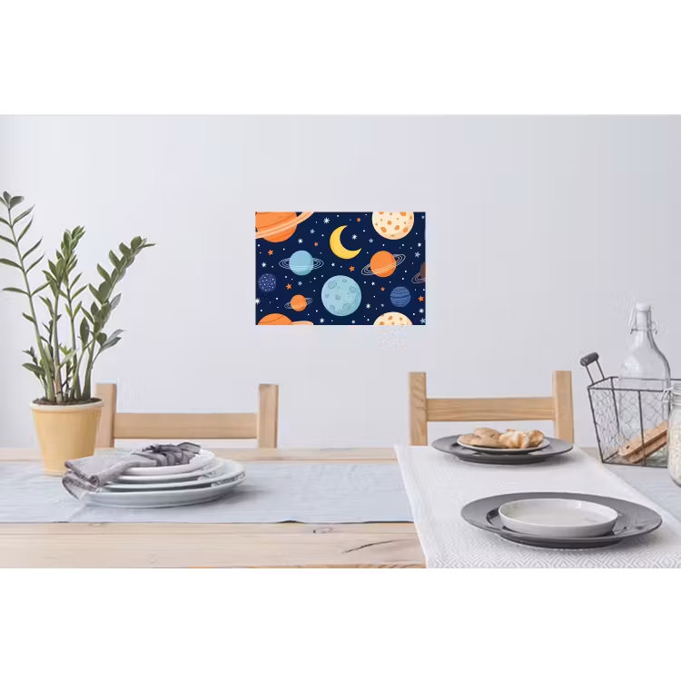 Muursticker - Ruimte - Planeten - Kleurrijk — 3