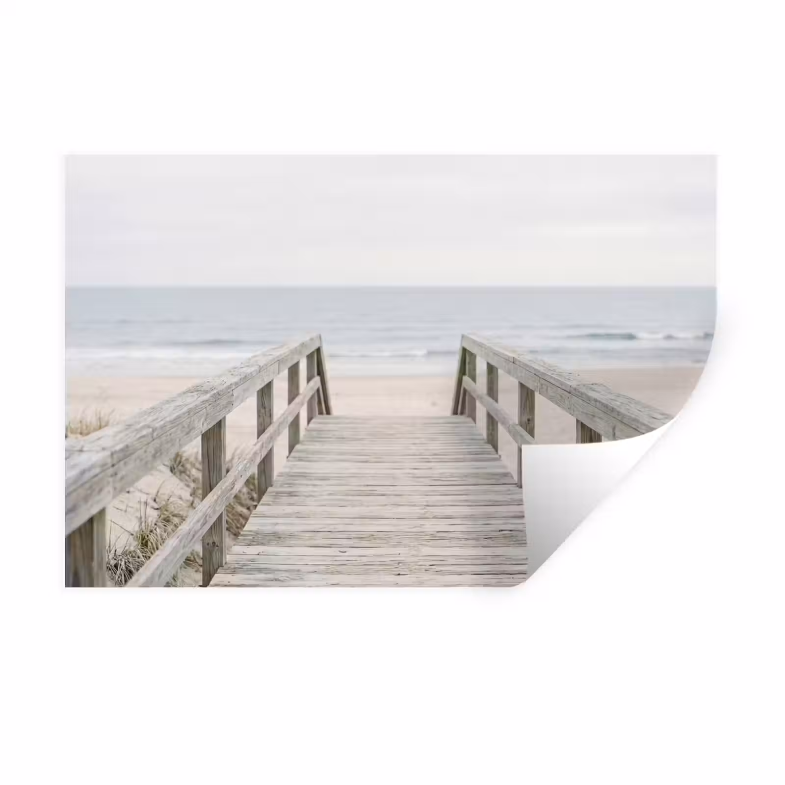 Muursticker - Duinen - Vlonder - Oceaan — 1