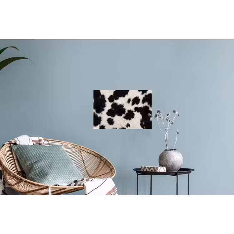 Muursticker - Bont - Textuur - Zwart - Wit — 4