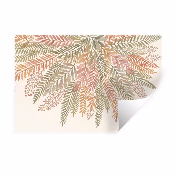 Muursticker - Botanisch - Aquarel - Kleurrijk — 1