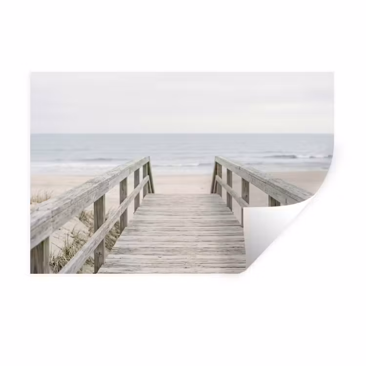 Muursticker - Duinen - Vlonder - Oceaan — 1