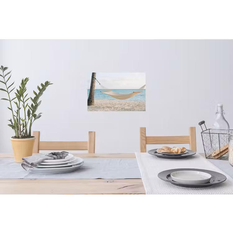 Muursticker - Hangmat - Strand - Wit — 3