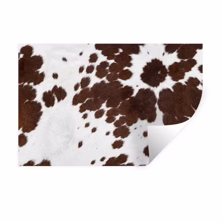 Muursticker - Koeienhuid - Klassiek - Bruin — 1