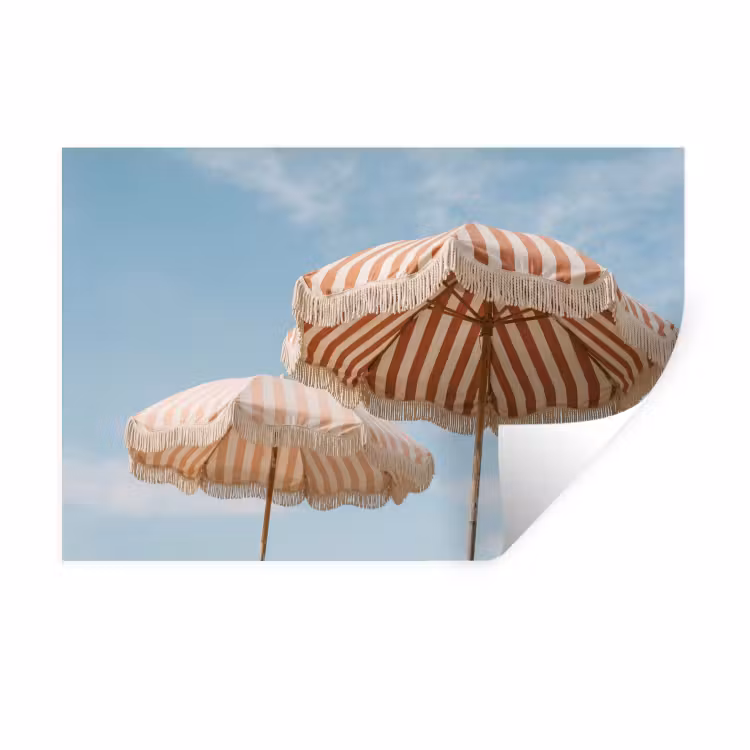 Muursticker - Parasol - Lucht - Rood — 1
