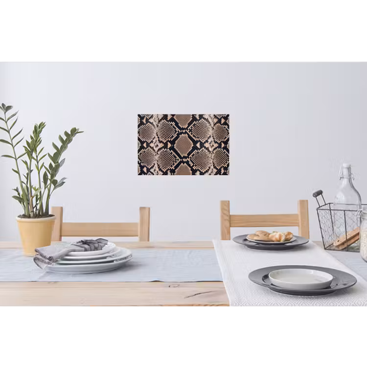 Muursticker - Slangenprint - Python - Bruin — 3