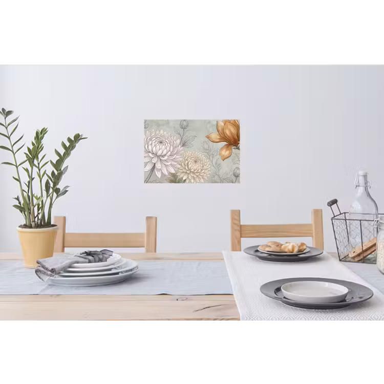 Muursticker - Illustratie - Bloemen - Groen — 3