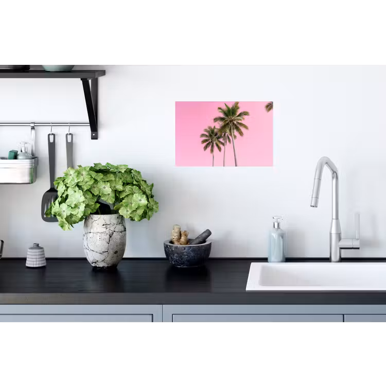 Muursticker - Palmboom - Tropisch - Pink — 2