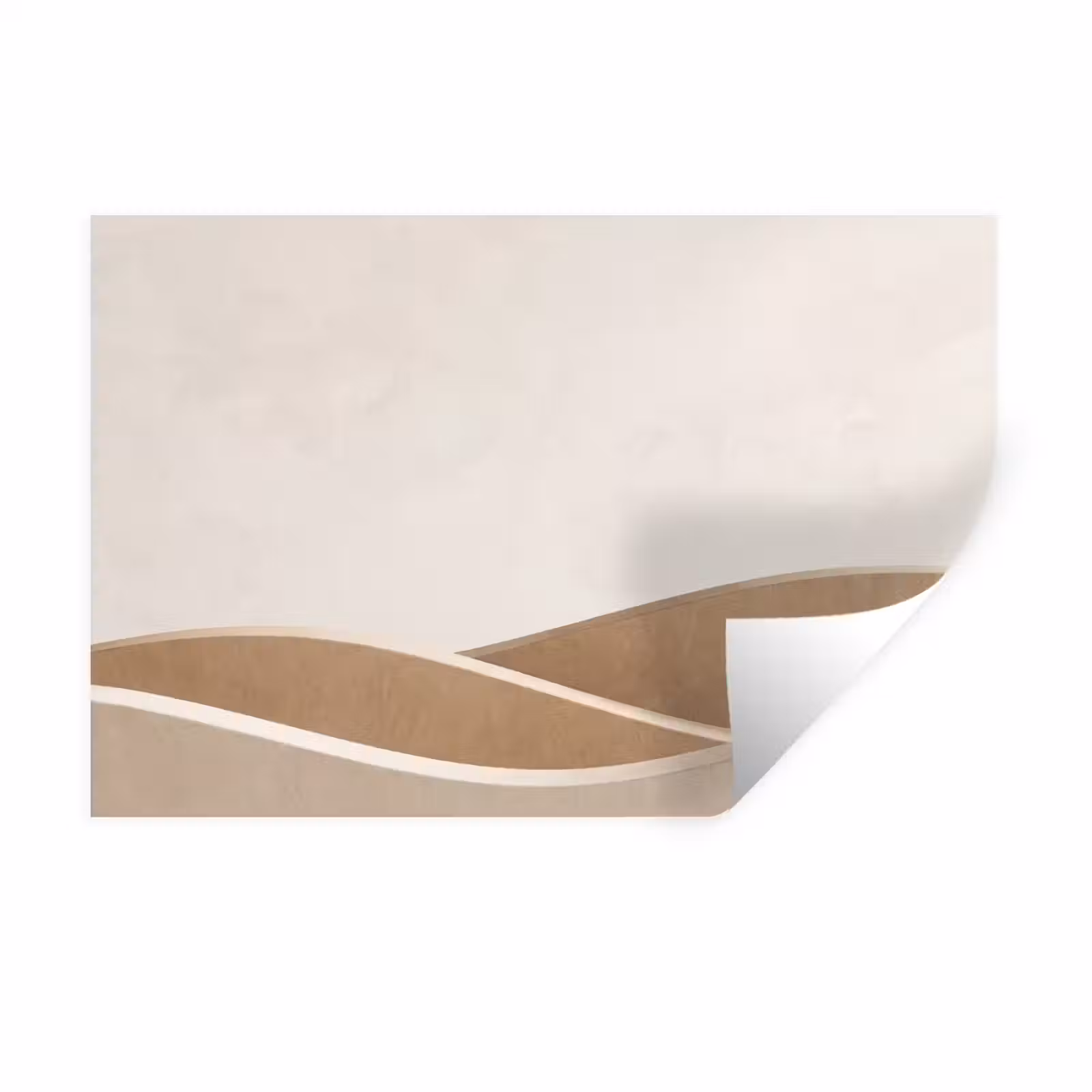 Muursticker - Abstract - Golven - Modern - Beige — 1