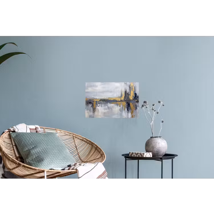 Muursticker - Abstract - Structuur - Goud - Grijs - Modern — 4