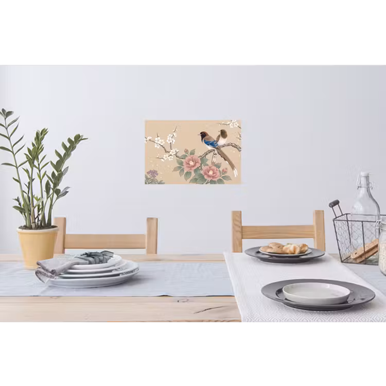 Muursticker - Bloemen - Vogels - Bloemen — 3