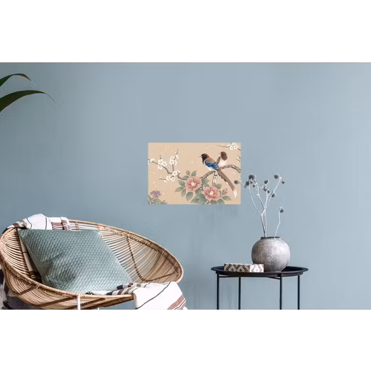 Muursticker - Bloemen - Vogels - Bloemen — 4