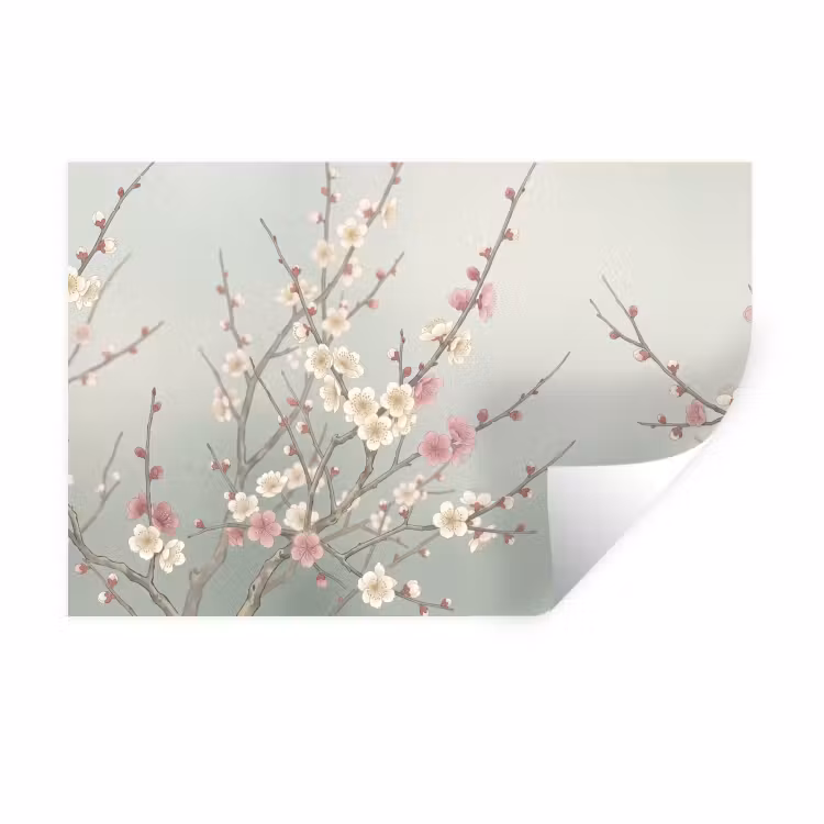 Muursticker - Kersen - Bloesem - Groen — 1