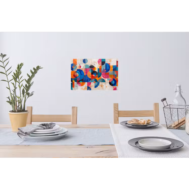 Muursticker - Kunst - Geometrisch - Abstract - Kleurrijk — 3