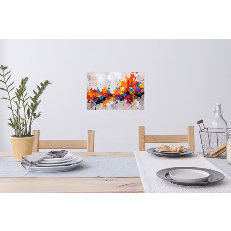 Muursticker - Abstract - Schilderij - Kleurrijk - Dynamisch — 3