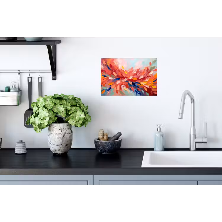Muursticker - Bloemen - Abstract - Kunst - Modern — 2