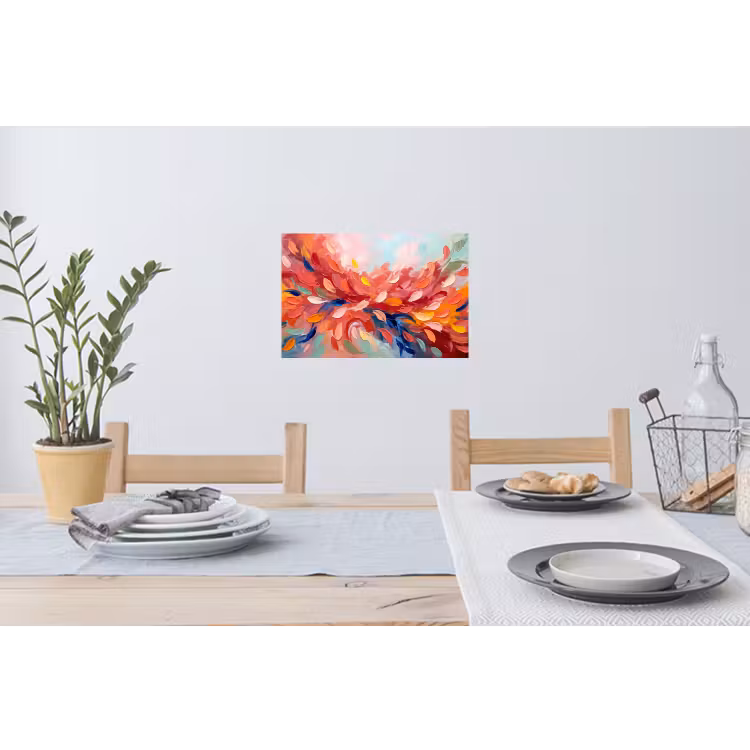 Muursticker - Bloemen - Abstract - Kunst - Modern — 3