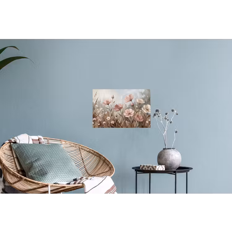 Muursticker - Bloemen - Botanisch - Schilderij - Pastel - Rustiek — 4