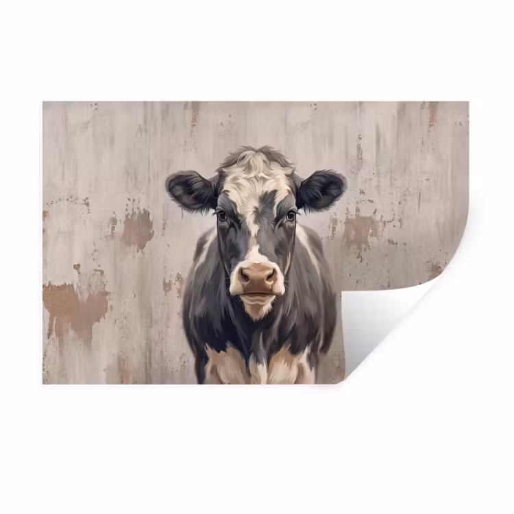 Muursticker - Koe - Portret - Dieren - Modern — 1