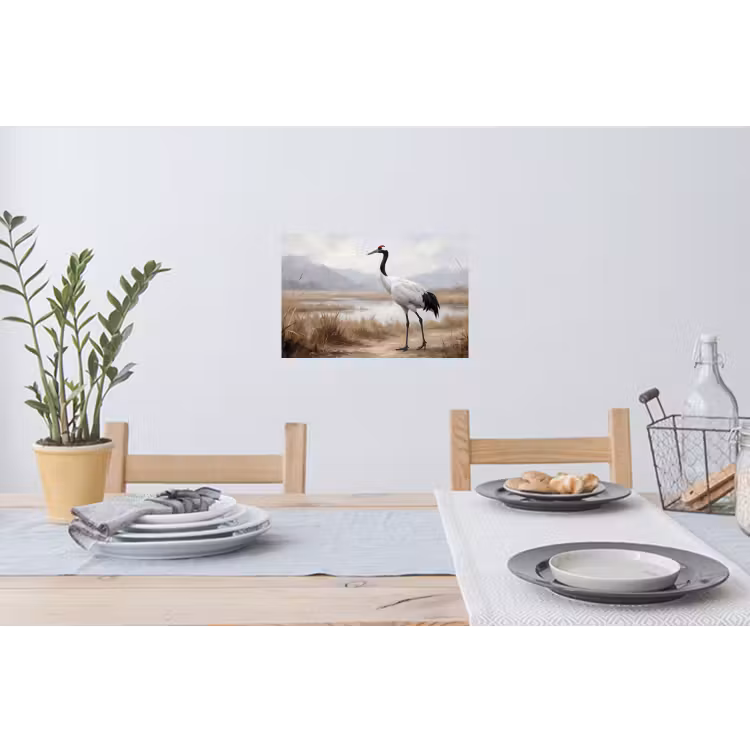 Muursticker - Kraanvogel - Natuur - Realistisch — 3