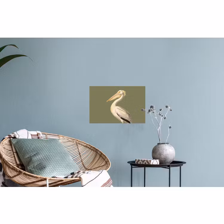 Muursticker - Pelikaan - Wit - Vogel - Klassiek - Natuur — 4
