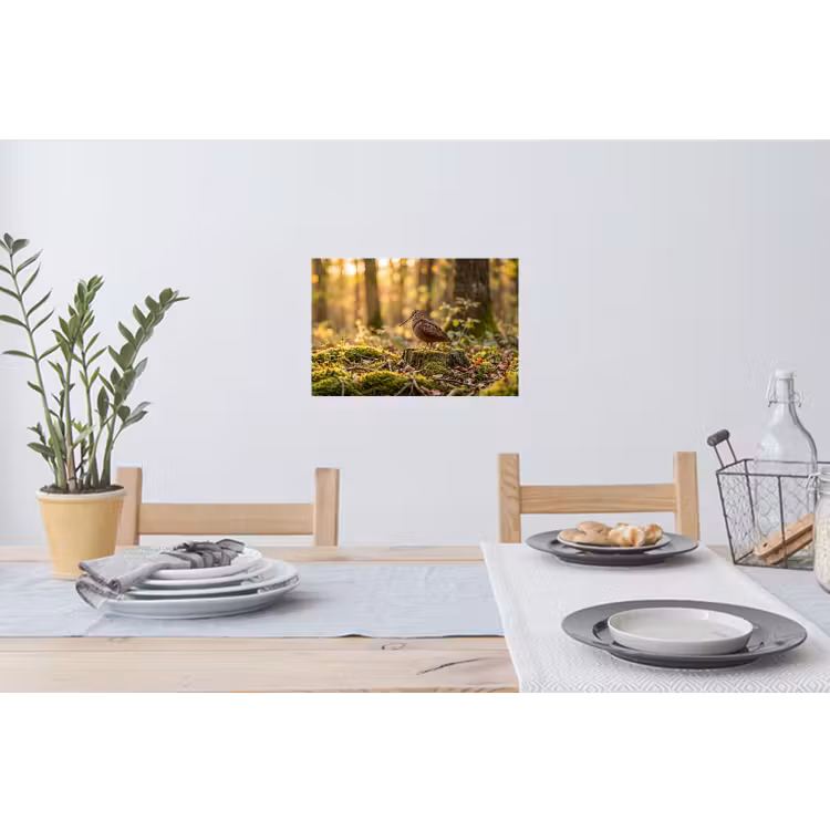 Muursticker - Houtsnip - Bos - Bladeren - Herfst - Gecamoufleerd — 3