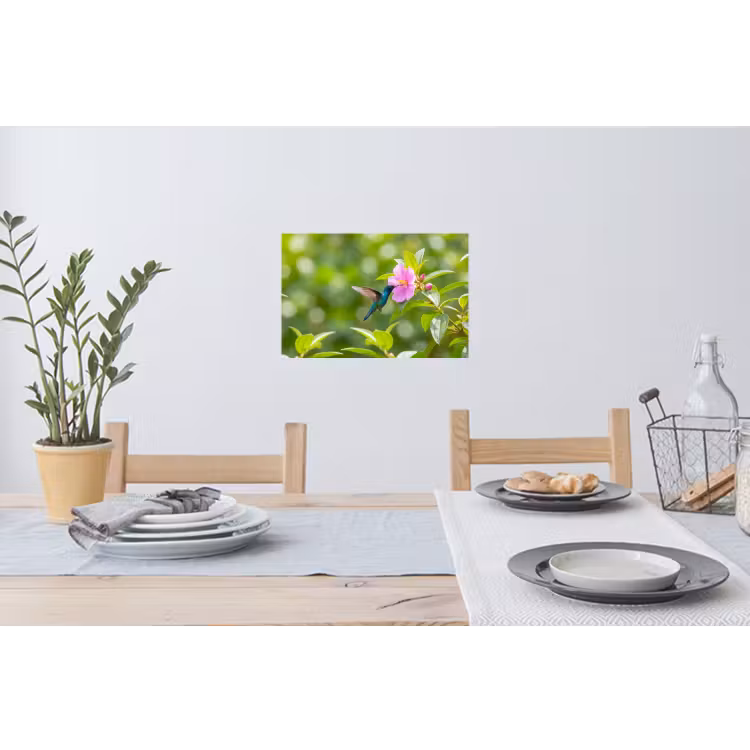Muursticker - Kolibrie - Bloem - Natuur - Groen — 3