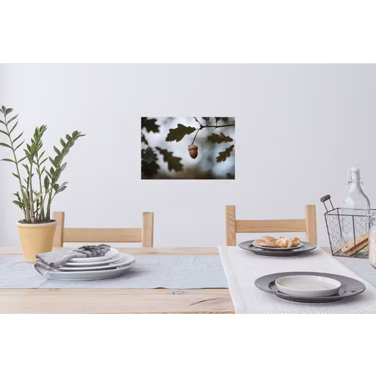 Muursticker - Eikel - Eikenblad - Bos - Herfst - Natuur — 3