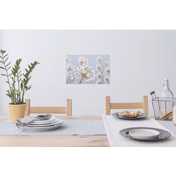 Muursticker - Illustratie - Bloemen - Blauw — 3